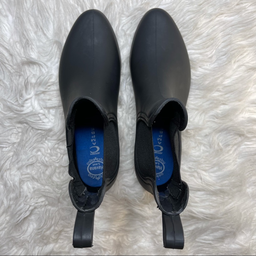 Jeffrey Campbell | Black Chelsea Ankle Rain Boots - Picture 4 of 11